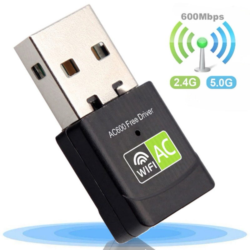 Adaptador Wifi Dual Band 2.4 / 5ghz 600mbps Wireless 5g Ac-envio imediato