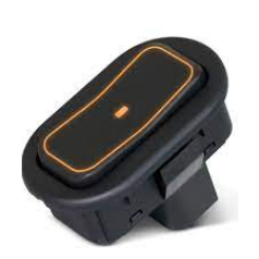 Botão Vidro Elétrico Corsa Montana Meriva Astra Simples Lado Passageiro ORIGINAL DIAL Iluminação Laranja