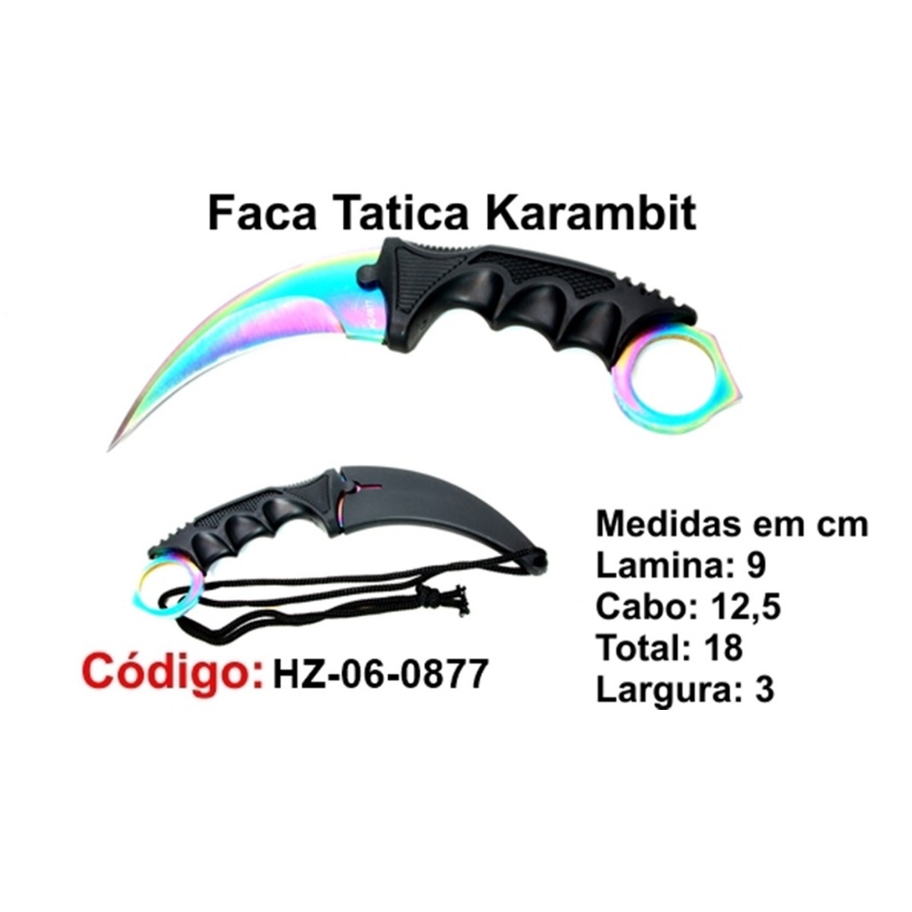 Faca Esportiva 06-0877 Caça Pesca