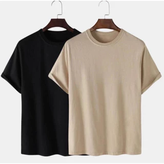 Kit 2 Camiseta Streetwear Basica Slim Camisa T-Shirt Masculina Feminina 100% Algodão Promoção