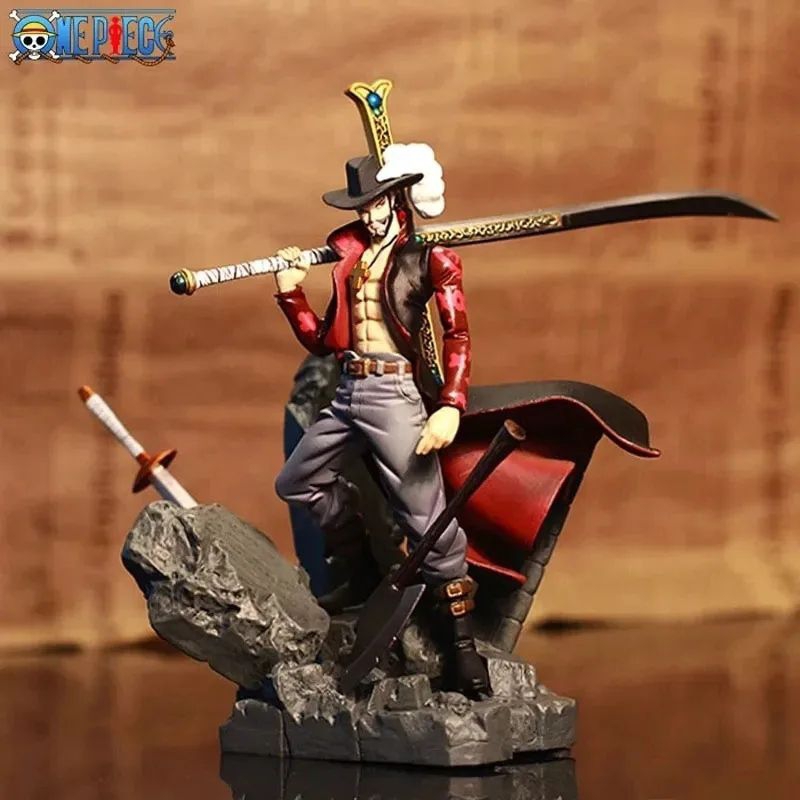 Mihawk Action Figure Espadachim Mihawk One Piece Tripulação Do Chapéu De Palha Mihawk Olhos de Gavião Espadachim Lendário