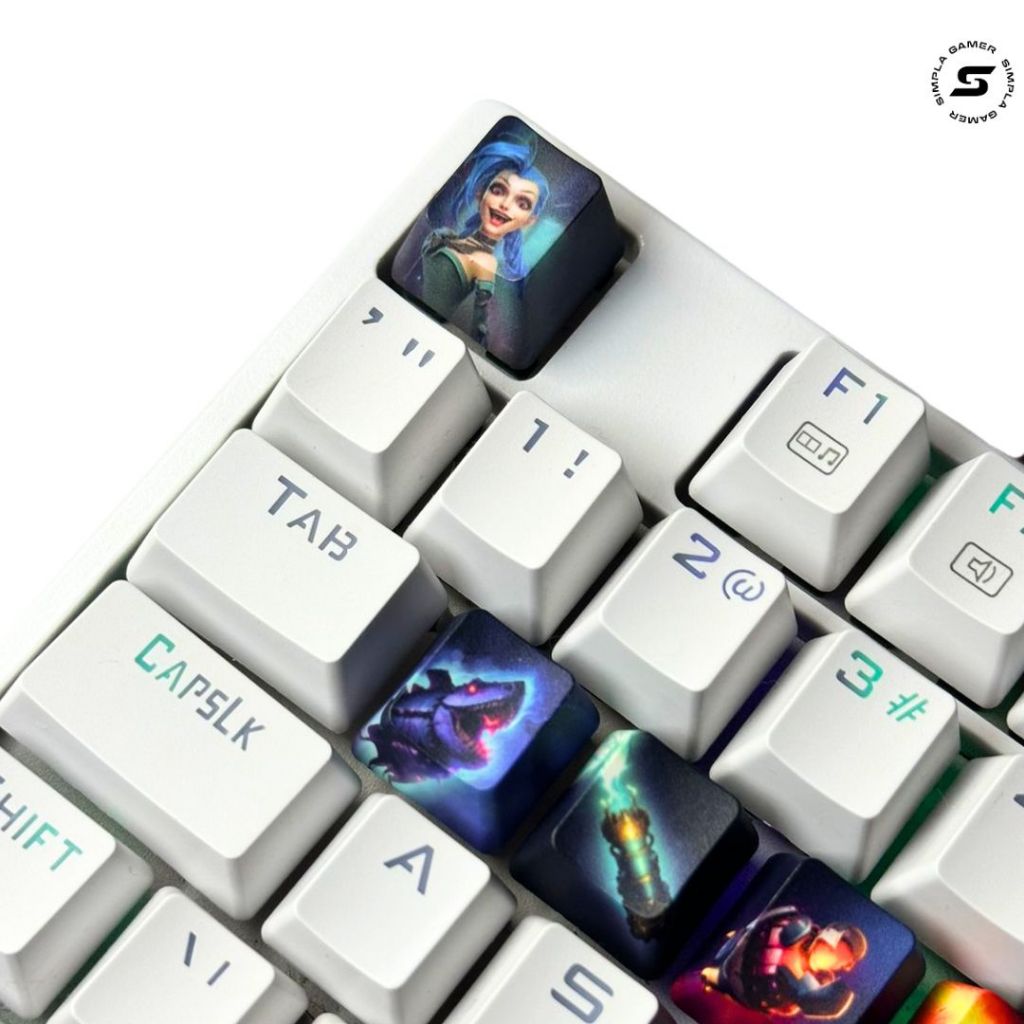 Jinx - 12 Keycaps League Of Legends Jinx | Shopee Brasil