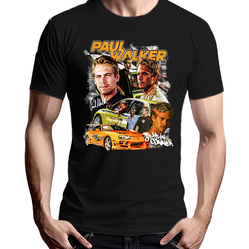 Camiseta Paul Walker Velozes e Furiosos Brian Personalizada Camisa ...