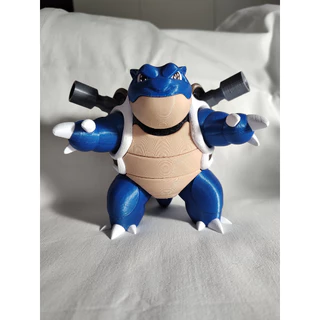 Blastoise Pokémon 3D Modelo Colorido - Detalhado e Colecionável - PREÇO PROMOCIONAL