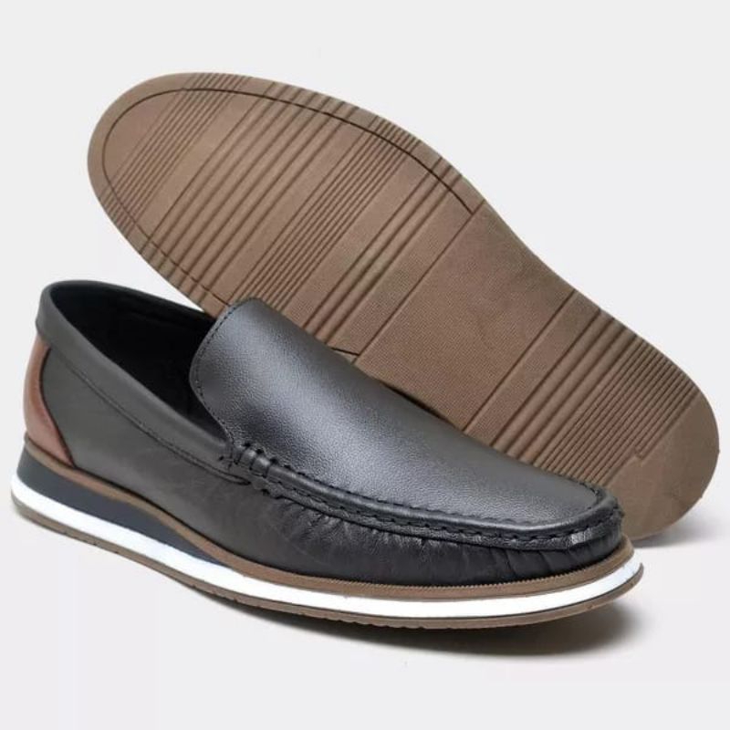 Mocassim masculino em couro legítimo, estilo e conforto - Promoção
