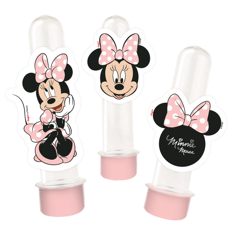 Mini Personagens Minnie Mouse Rosa 12 unidades | Shopee Brasil