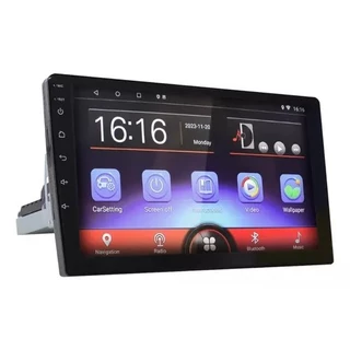 Central Multimidia 1din Carplay Android Auto Música Qled Usb