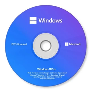 DVD Windows 11 Pro + Licença Vitalicia