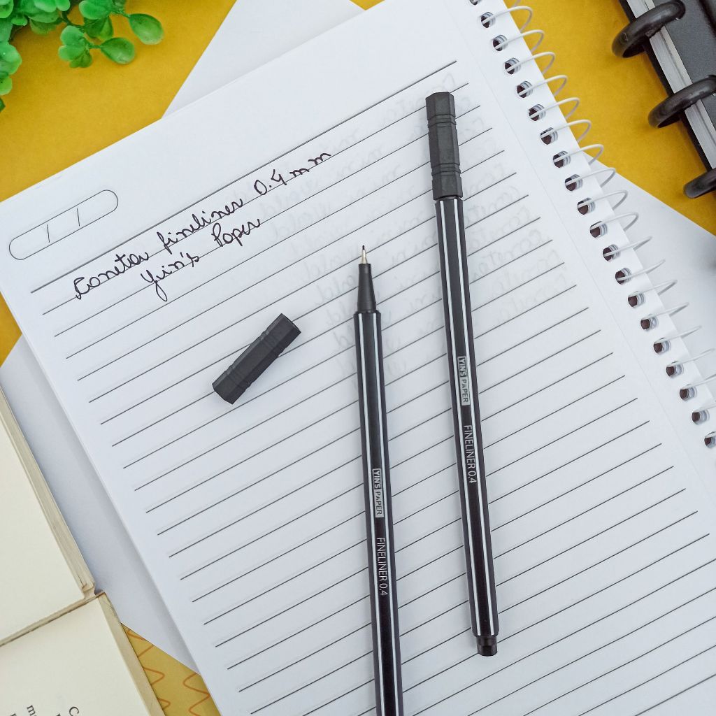 Caneta Hidrográfica fineliner Preta Ponta Fina 0.4mm - Yin's | Shopee ...