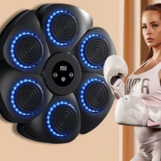 Máquina de Boxe Smart Bluetooth P/ Ouvir Música e Treinar Recarregável Portátil Exercício Fitness Treino Luta Esporte