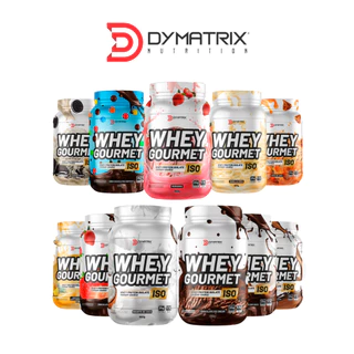 Kit Combo 4 Whey Protein Gourmet Isolado Concentrado 900g Dymatrix