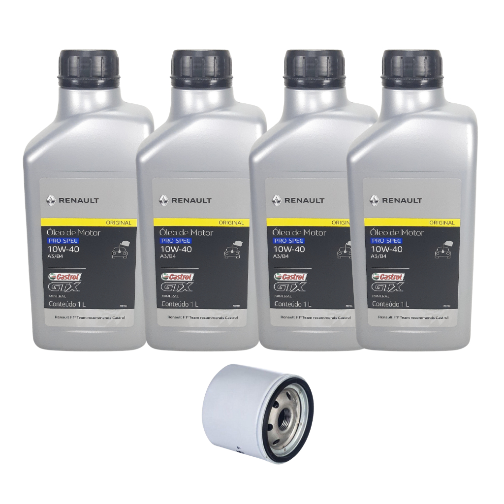 Kit Troca de Oleo Renault Logan e Sandero 1.0 12v (3cil) | Shopee Brasil