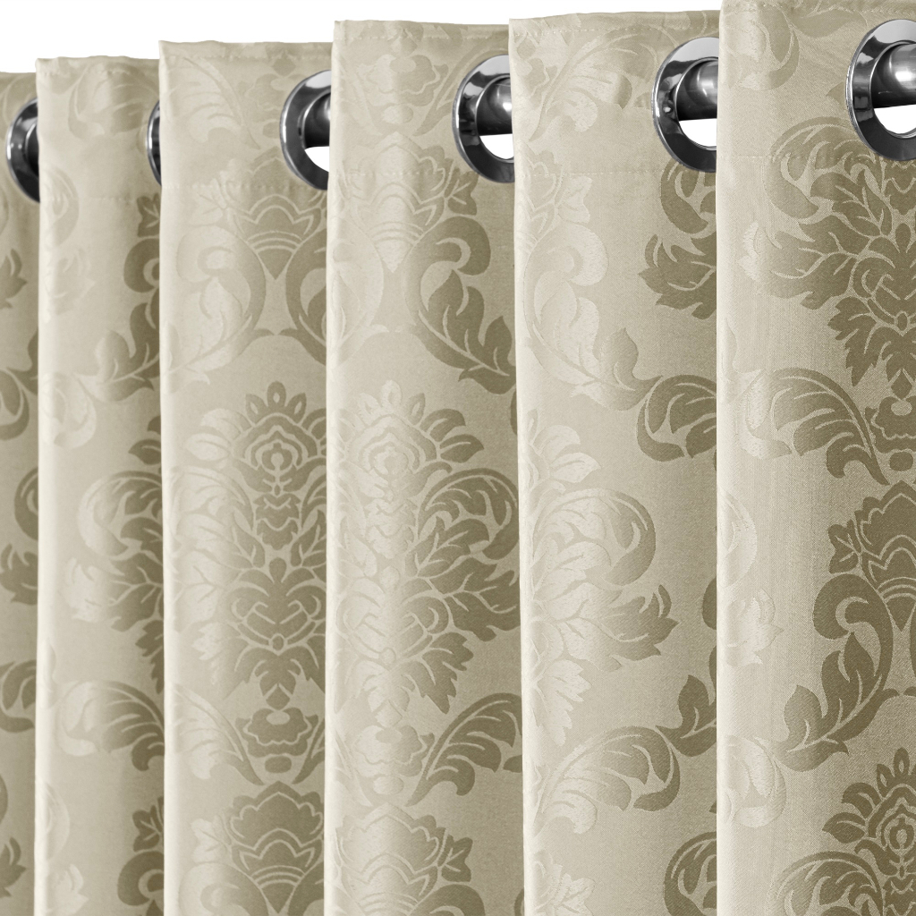 Cortina Jacquard Palha Sala E Quarto 3,00 mts X 2,60mts Tecido Importado3