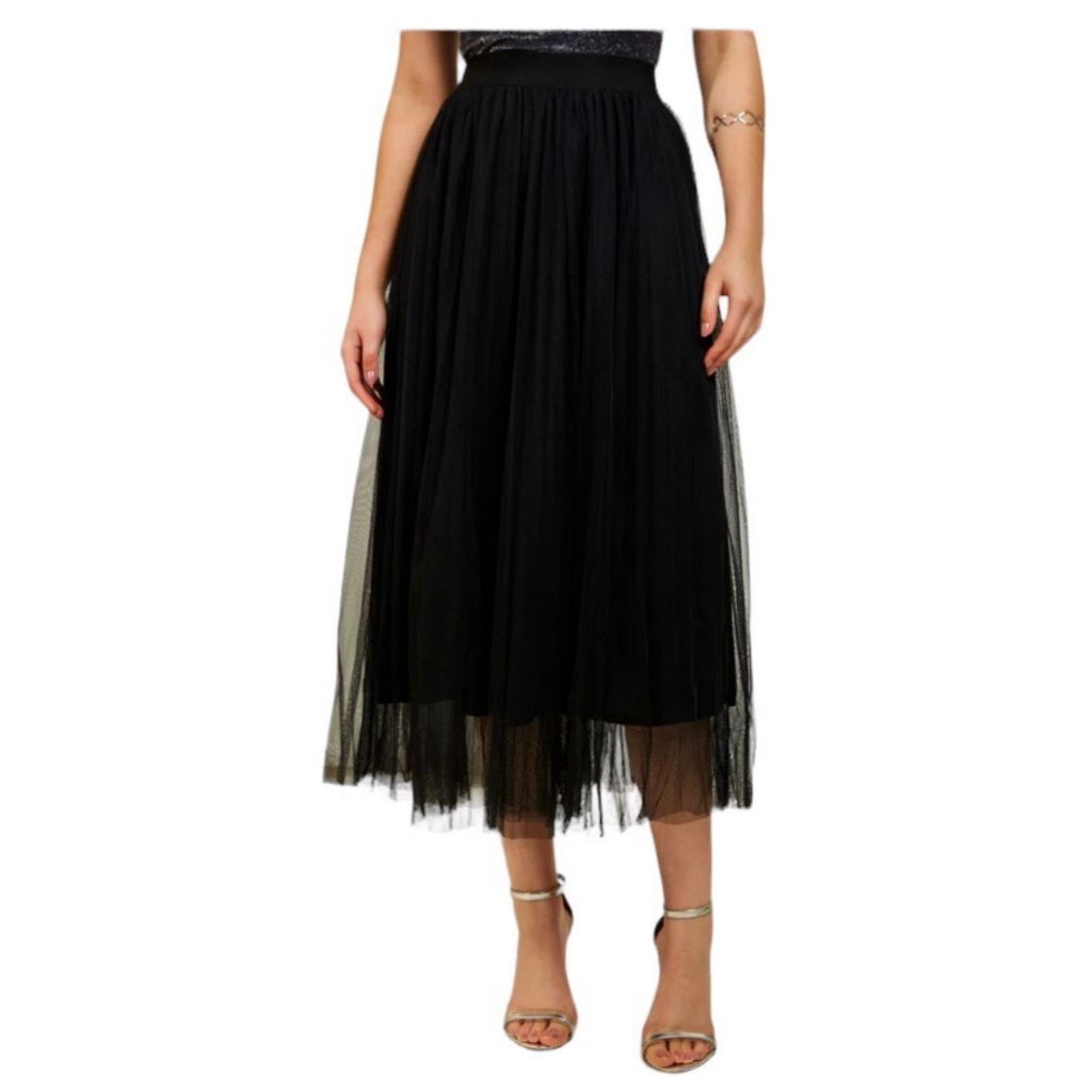 Saia Midi Tule Renda Evangelica feminina