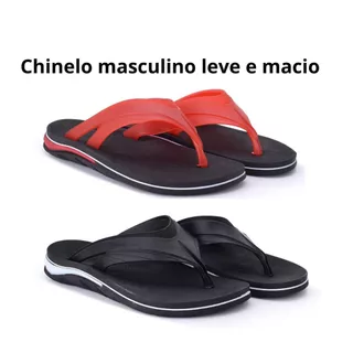 Chinelo masculino adulto calce fácil confortável macio