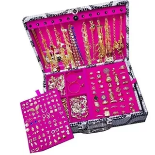 KIT COM 60 PEÇAS DE SEMIJOIAS BANHADAS NA PRATA e DOURADO
