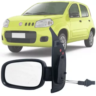 Retrovisor Esquerdo Lado Motorista Fiat Uno Vivace Way Evo Sporting 2010 ATE 2019 2020 2021 4 Portas C/ Controle