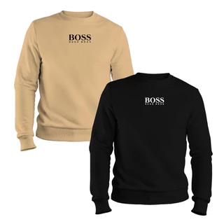 Kit 2 blusa moletom HB gola redonda lançamento várias cores