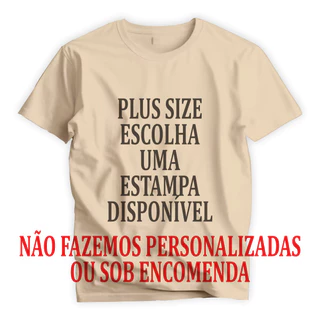 Camiseta Plus Size Unissex (Leia a descrição ♥)