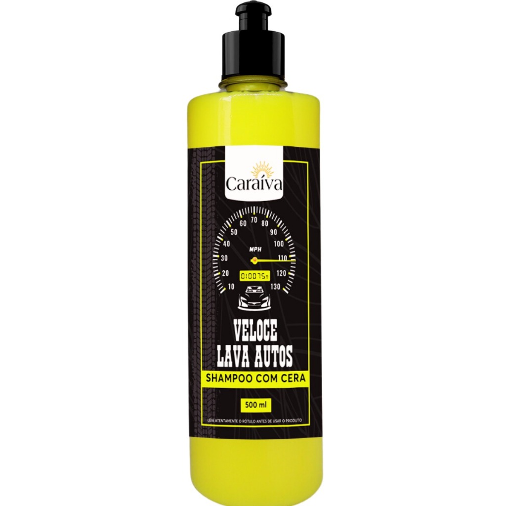 Shampoo Automotivo Neutro Concentrado Com Cera Veloce 500ml Alto Rendimento