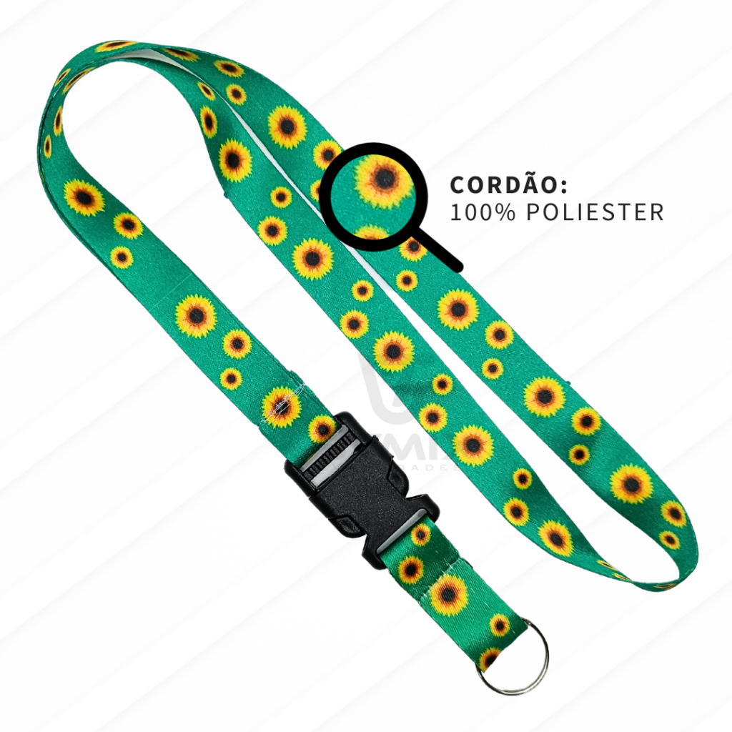 Kit Cordão Girassol com Crachá PVC Deficiências Ocultas c/ Qrcode do ...