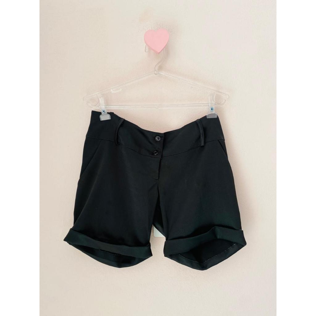 short seda preto curto feminino Shopee Brasil