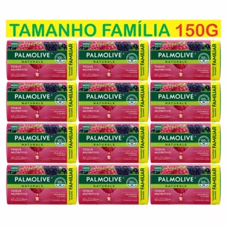 Kit 12 Sabonetes Palmolive Toque Nutritivo 150g