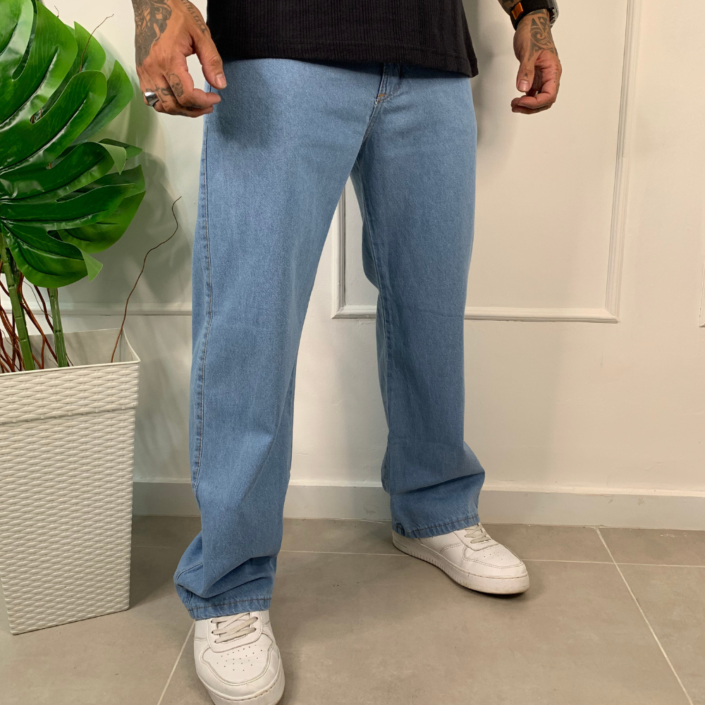 Calça jeans masculina modelo balão bag perna larga linha premium deluxe ...
