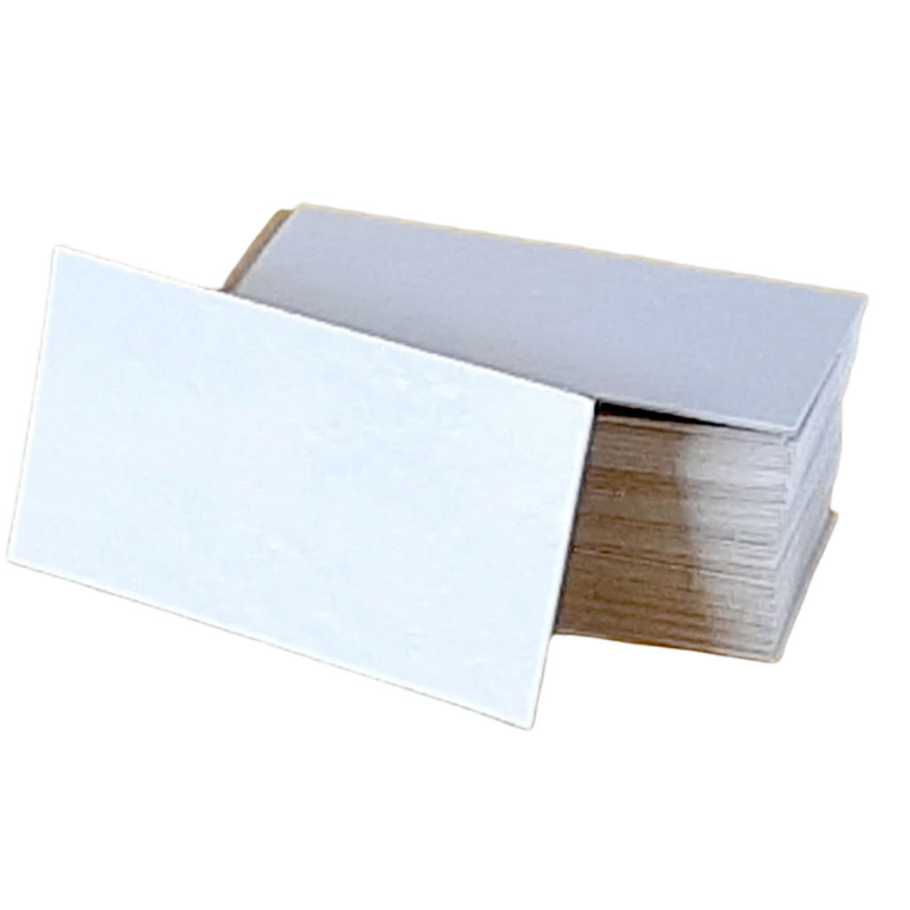 100 Cartões de Visita Branco para Sublimação