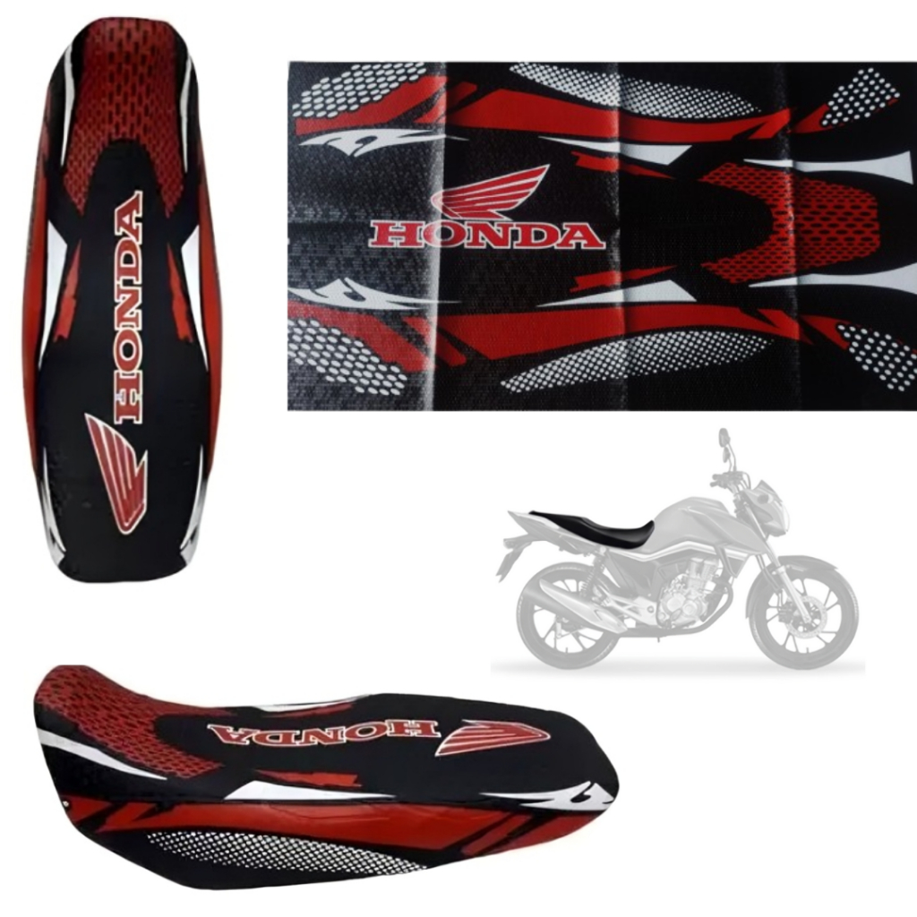 CAPA PARA BANCO DE MOTO PERSONALIZADA HONDA TITAN/FAN/START ( TODAS ...