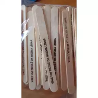 Palitos para picolé com mensagem de premiado 100 unidades
