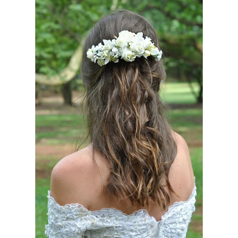 Arranjo de Flor para Noiva Grinalda Pente casamento