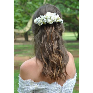 Arranjo de Flor para Noiva Grinalda Pente casamento