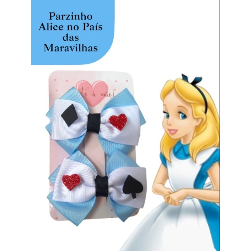 Laço Alice no país das maravilhas | Shopee Brasil
