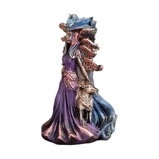 Hécate Deusa da magia 15 cm enfeite decoração em resina