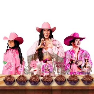 Kit Festa Display De Mesa E Topo De Doces Ana Castela 58 Un Kit Só um Bolinho Boiadeira Ana Castela