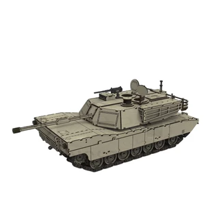 Mini Tanque Abrams 1/16 Quebra-cabeça Mdf 3D