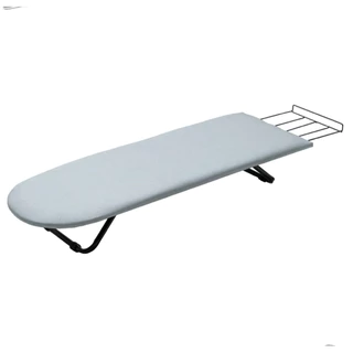 Mesa Tabua de Passar Roupa Portátil Pé Dobrável Cama Mesa Porta Ferro Preto