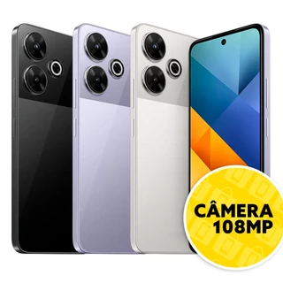 Celular Xiaomi Poco M6 4G Dual SIM Tela 6.79” FHD+ 108MP, IR e NFC Global com Nota Fiscal
