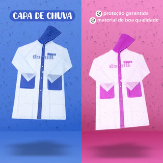 Capa de Chuva Adulta Masculina Feminina Longa CP16A-SKU em Oferta na Shopee