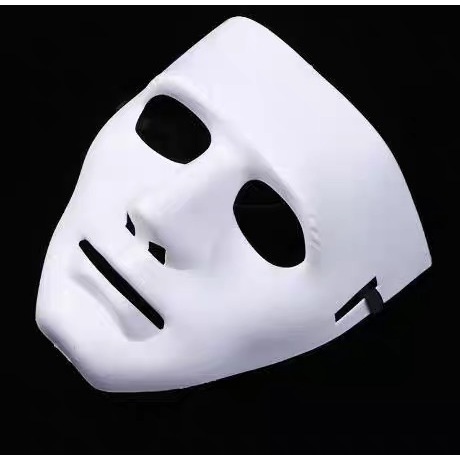 KIT 12 Máscara Jabbawockeez Dança Teatro Fantasia Branca Ou Preta