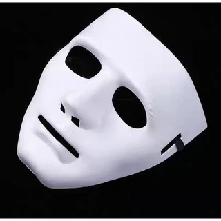 KIT 12 Máscara Jabbawockeez Dança Teatro Fantasia Branca Ou Preta
