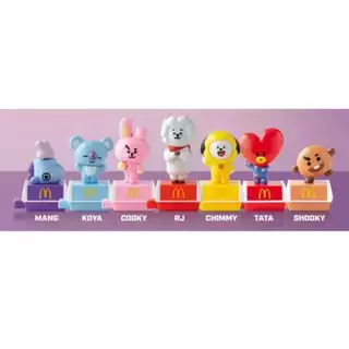 Brinquedo Boneco Coleção Bt21 K-POP BTS Mc Donald Mc Lanche Feliz Novo+Lacrado 2024(Selecione o seu!!!)
