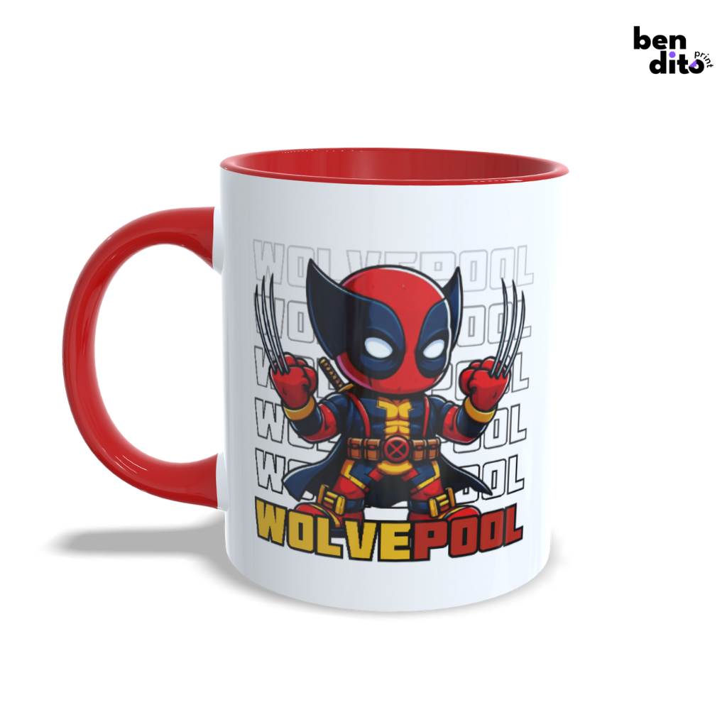 Caneca Wolvepool Wolverine e Deadpool 3 | Shopee Brasil