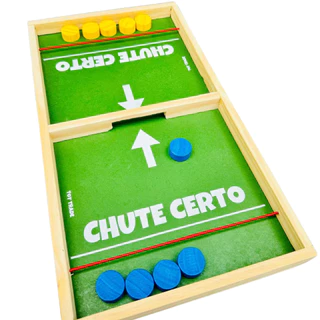 Chute Certo Jogo de Tabuleiro Brinquedo Educativo Pedagogico futebol Gol Toy Trade