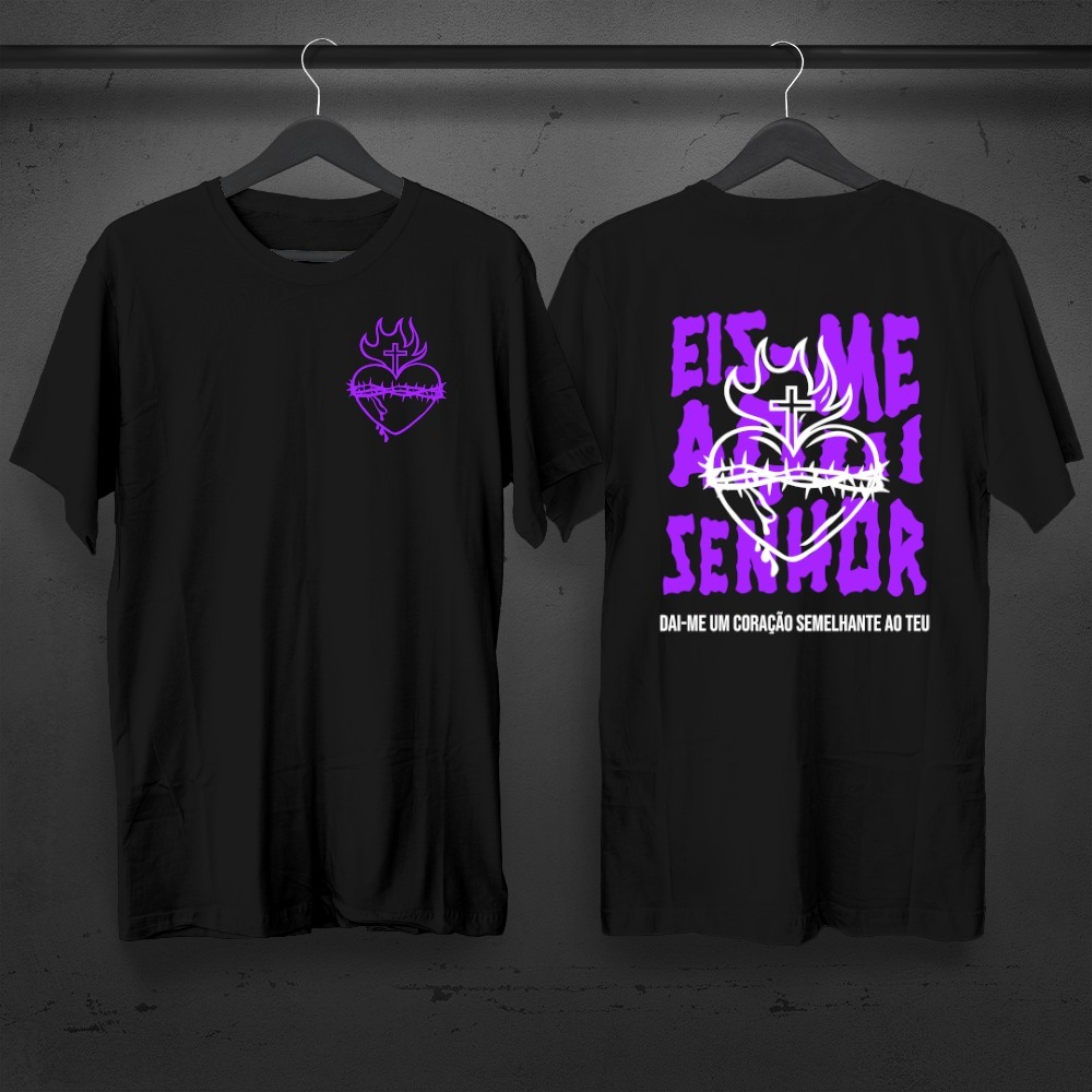 Camiseta Jesus Masculina Feminina camisa 100% Algodão Eis-me aqui ...