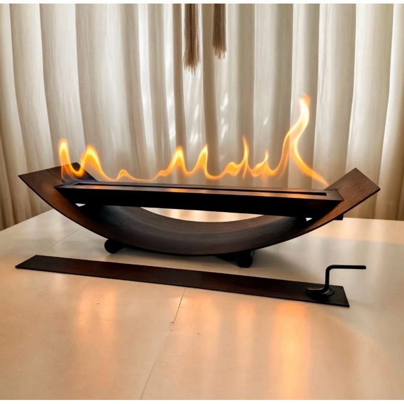 Lareira Ecológica Portátil Mesa Externa Grande Promoção Envio 24h