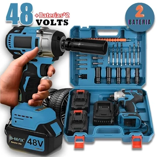 Profissão Chave De Impacto/Parafusadeira Furadeira 02 Baterias 48V Universal 110V e 220V