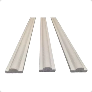 Boiserie Parede Teto Isopor Friso Kit 20 metros Faixa Boiserie 2,5 x1,5 cm