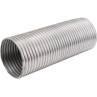 Tubo Flexível e Extensivo em Alumínio 150mm Para Exaustor Coifa Aquecedor Depurador Saídas de Ar